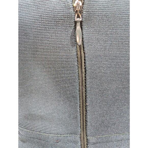 Hervé L. Leroux Couture Bandage Dress Teal Size 42 (Fits US 4–6) Made in France - Picture 9 of 10